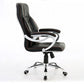 27 Inch Wide Contemporary Desk Chair Black Leather Office Chair Clearhalo 'furn' 'furn_office_chair' 'Furniture' 'Office Chairs' 'Office Furniture' 'office_chair' 1200x1200_bd05b724-2aa2-4860-8d0b-027240e5a0d8