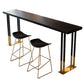 42-inch Height Luxury Cocktail Bar Table Gold Base Bar Height Table Clearhalo 'Bar Furniture' 'Bar Tables' 'bar_tables' 'furn' 'furn_bar_tables' 'Furniture' 'furniture_bar_tables' 'Kitchen & Dining Furniture' 'kitchen&dining_furn' 'kitchen' 1200x1200_bd08f4e7-38ed-4be1-8545-d2073ca9af59
