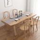 Juego de comedor moderno de 1/4/5/6 piezas, juego de mesa de comedor rectangular de madera de pino