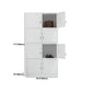 White Steel Wardrobe Armoire Contemporary Hinged Wardrobe Cabinet Clearhalo 'Armoires & Wardrobes' 'armoires_wardrobes' 'Bedroom Furniture' 'furn' 'furn_armoires_wardrobes' 'Furniture' 1200x1200_bd0b31fc-e0b9-4601-9a34-7d4ebdceb369