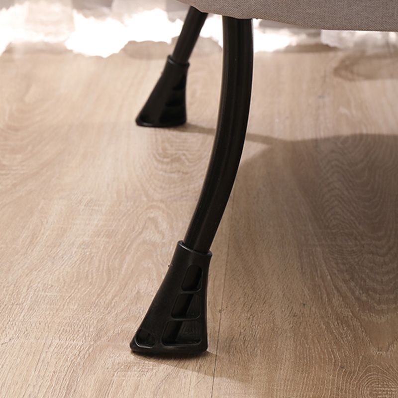 29.52"W*27.55"D Cotton Blend Arm Chair with Basic Four Black Legs Clearhalo 'Accent Chairs' 'accent_chairs' 'Chairs & Seating' 'furn' 'furn_accent_chairs' 'Furniture' 'Living Room Furniture' 1200x1200_bd0c0b52-7c87-43b0-aeaf-7d6746b0ddec