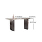 Modern Sintered Stone Dining Set Rectangle 1/2/5/7 Pieces Dining Area Table Set