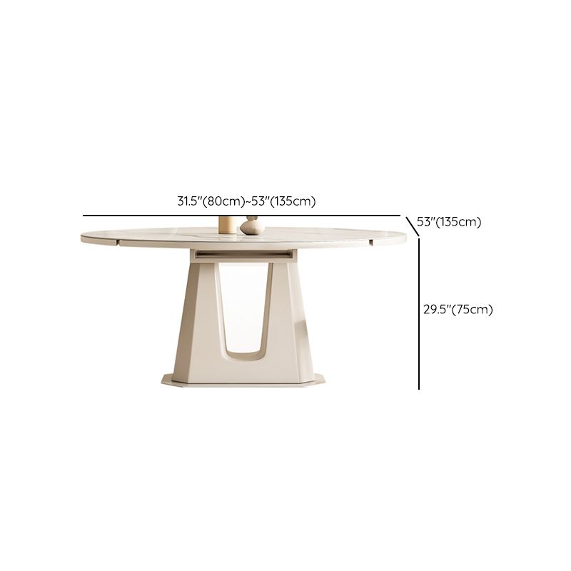 5/7/9/11ホームのための焼結石トップホワイトラウンドダイニングセット