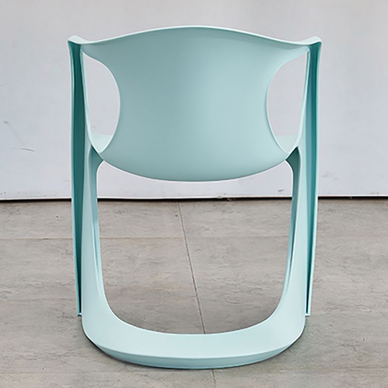 Scandinavian Plastic Dining Arm Chairs Solid Back Chair for Home Clearhalo ' kitchen&dining_furn' 'Dining Chairs' 'Dining Tables & Seating' 'dining_chair' 'furn' 'furn_dining_chair' 'Furniture' 'furniture_dining_chair' 'Kitchen & Dining Furniture' 'kitchen' 1200x1200_bd0e8c90-e04e-42f5-b16a-0f75edd04360