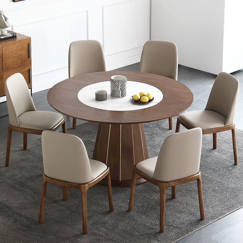 Contemporary 1/4/5/7 Pieces Dining Sintered Stone Dining Table Set with Wooden Legs Clearhalo 'Dining Room Sets' 'Dining Tables & Seating' 'dining_room_set' 'furn' 'furn_dining_room_set' 'Furniture' 'furniture_dining_room_set' 'Kitchen & Dining Furniture' 'kitchen&dining_furn' 'kitchen' 1200x1200_bd13916a-1401-4668-80ee-cb0cb149cf3e