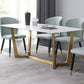Luxury Sintered Stone Dining Table Rectangle Table with Metal Trestle Base Clearhalo ' dining_table' 'Dining Tables & Seating' 'Dining Tables' 'furn' 'furn_dining_table' 'Furniture' 'furniture_dining_table' 'Kitchen & Dining Furniture' 'kitchen&dining_furn' 'kitchen' 'kitchen_dining_table' 1200x1200_bd1412e2-1edb-4427-9937-f21433aab034