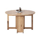 Simplicity Style Round Solid Wood Dining Site Table with Drop-Leaf Clearhalo 'Dining Tables & Seating' 'Dining Tables' 'dining_table' 'furn' 'furn_dining_table' 'Furniture' 'Kitchen & Dining Furniture' 1200x1200_bd145549-2cf3-4e25-9d68-50ba4fc9e3ff
