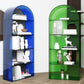Closed Back Standard Bookshelf Acrylic Bookcase with Rectangular Shelves Clearhalo 'Bookcases' 'furn' 'furn_bookcases' 'Furniture' 'Office Furniture' 1200x1200_bd15d81e-5b7b-4a73-a943-650d0ad6b22c