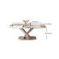 Glam Stone Rectangle Dining Table Metal Base for Dining Room Clearhalo 'Dining Tables & Seating' 'Dining Tables' 'dining_table' 'furn' 'furn_dining_table' 'Furniture' 'Kitchen & Dining Furniture' 1200x1200_bd17d1c0-e6a9-49df-981b-ff3792935737