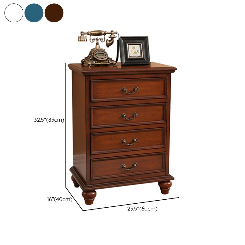 Camera da letto tradizionale stoccaggio in legno cassa verticale con cassetti