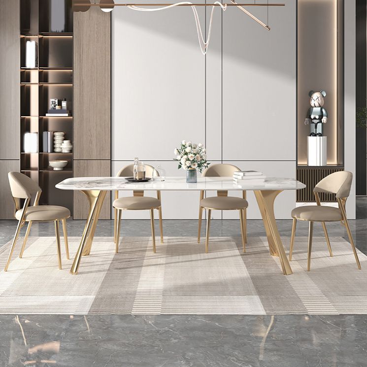 Nordic Glam Sintered Stone Round Table Set 1/4/5/7 Pieces Dining Set