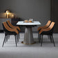 Contemporary Metal Dining Armless Chair Upholstered Dining Side Chair for Restaurant Use