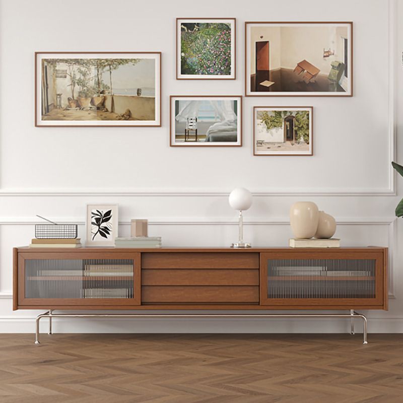 Scandinavian TV Stand Console Solid Wood TV Console for Living Room Clearhalo 'furn' 'furn_tv_stands_entertainment_centers' 'Furniture' 'Living Room Furniture' 'TV Stands & Entertainment Centers' 'TV Stands & Media Storage Furniture' 'tv_stands_entertainment_centers' 1200x1200_bd20ef8b-bf50-42f0-8147-90689fea53b3