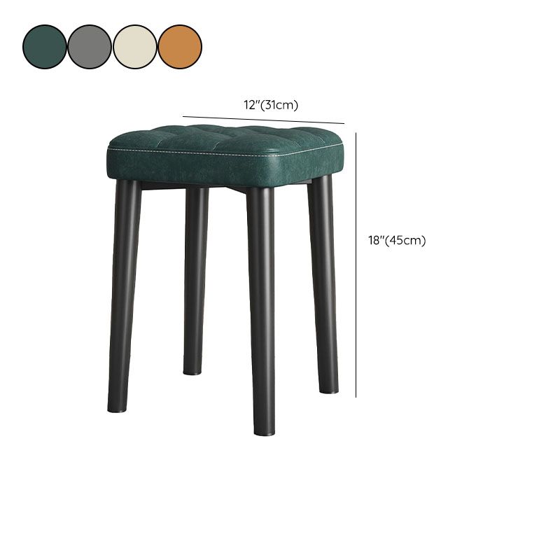 Modern Square Standard Leather Standard with Black Legs for Home Clearhalo 'furn' 'furn_ottomans_poufs' 'Furniture' 'Living Room Furniture' 'Ottomans & Poufs' 'ottomans_poufs' 1200x1200_bd20f103-8b46-4942-b7c4-ab3e31039672