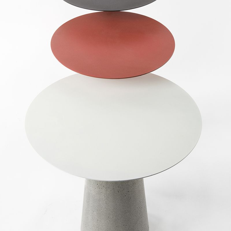 Concrete Side Table Modern Pedestal Round End Table for Living Room Clearhalo 'Coffee & Accent Tables' 'End & Side Tables' 'end_side_tables' 'furn' 'furn_end_side_tables' 'Furniture' 'Living Room Furniture' 1200x1200_bd22c1da-2e51-49e8-8714-f37b04e5f69d