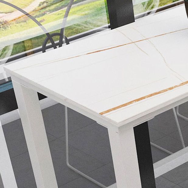 Rectangle Stone Modern Cocktail Bar Table Footrest Trestle Pub Height Dining Table Clearhalo 'Bar Furniture' 'Bar Tables' 'bar_tables' 'furn' 'furn_bar_tables' 'Furniture' 'furniture_bar_tables' 'Kitchen & Dining Furniture' 'kitchen&dining_furn' 'kitchen' 1200x1200_bd23aba7-7362-4696-a66f-998876076d98