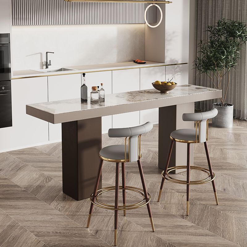 Tavolo da pranzo moderno bar rettangolo di pietra tavolo da bar per soggiorno