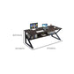 Industrial Curved Computer Desk Sled Office Desk with Storage Shelf Clearhalo 'furn' 'furn_office_desk' 'Furniture' 'Office Desks' 'Office Furniture' 'office_desk' 1200x1200_bd241c4b-f804-4921-8145-29687dd266b5