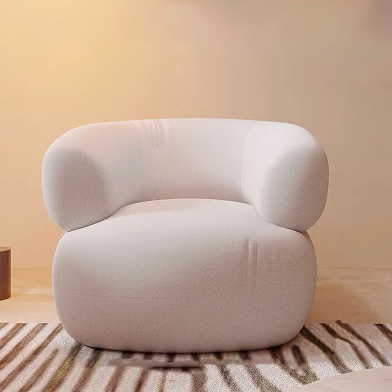 Divano in stile moderno letto curvo curvo con cuscini di spugna riempiti con bracciolo inclinato