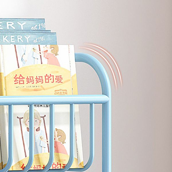 Contemporary Wall Mounted Bookshelf Metal Closed Back Bookcase for Home Clearhalo 'Bookcases' 'furn' 'furn_bookcases' 'Furniture' 'furniture_bookcases' 'Office Furniture' 1200x1200_bd247c0f-2de1-4871-b8e8-90747492e273