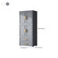 Plastic Wardrobe Cabinet with Drawer Modern Hinged Wardrobe Closet