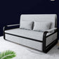 Contemporary Tight Back Sofa Bed Square Arm Fabric Sofa with Storage