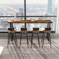 Industrial Pub Dining Set 1/2/5 Pcs Rectangular Solid Wood Pub Set for Home Clearhalo 'Bar Furniture' 'furn' 'furn_home_bar_bar_sets' 'Furniture' 'Home Bars & Bar Sets' 'home_bar_bar_sets' 'Kitchen & Dining Furniture' 1200x1200_bd28e434-20c8-4ce0-9cfb-406178969624