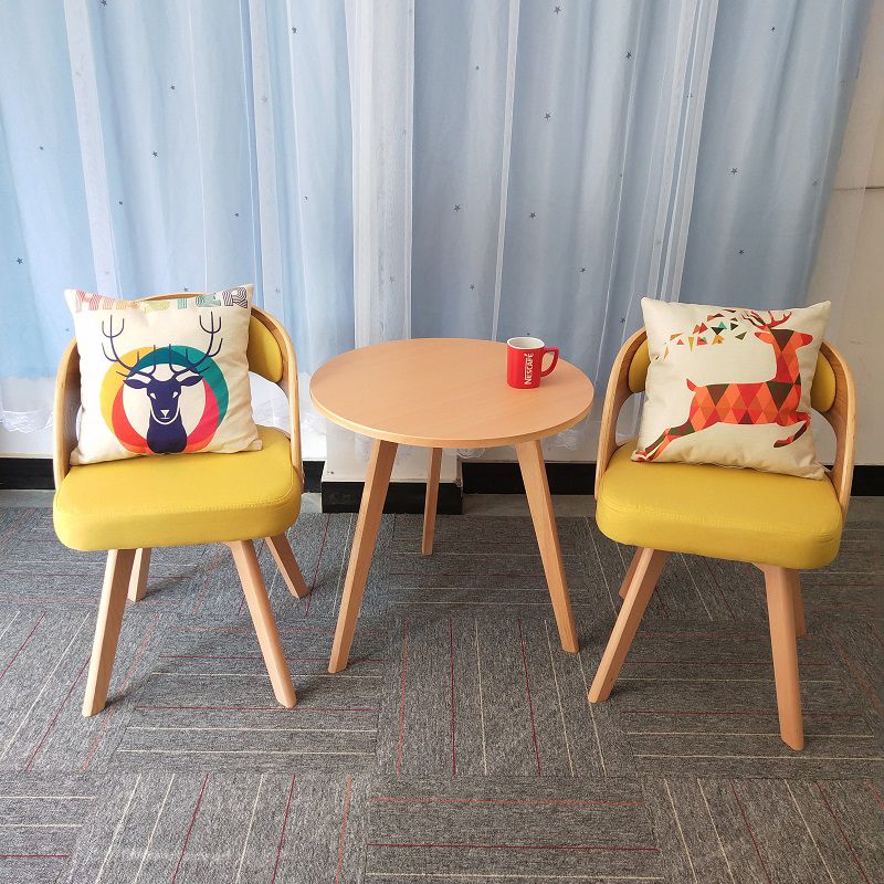 Contemporary Swivel Side Dining Room Chair Open Back Chair for Home Use Clearhalo ' kitchen&dining_furn' 'Dining Chairs' 'Dining Tables & Seating' 'dining_chair' 'furn' 'furn_dining_chair' 'Furniture' 'furniture_dining_chair' 'Kitchen & Dining Furniture' 'kitchen' 1200x1200_bd290a95-f014-426c-b7aa-71287b532a32