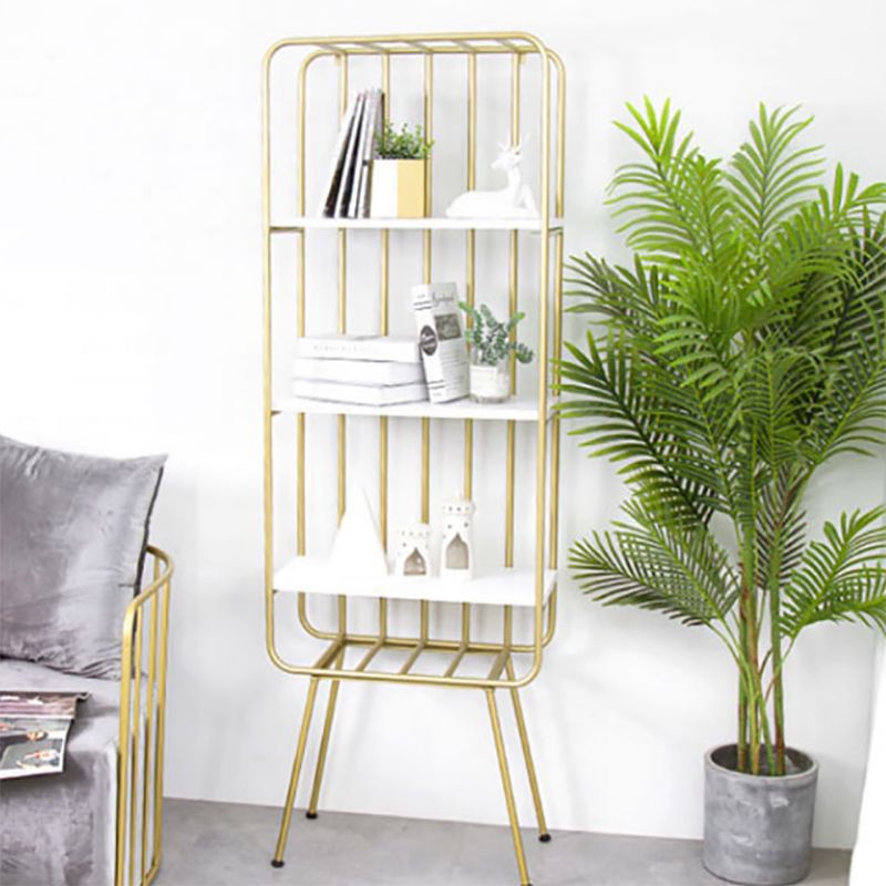 4 Shelves Standard Bookshelf Metal Modern Bookcase ,11.8" W X 70.9" H Clearhalo 'Bookcases' 'furn' 'furn_bookcases' 'Furniture' 'Office Furniture' 1200x1200_bd297249-9d94-40d0-8eef-79297ba42a84