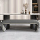 Modern Rectangle Entryway Bench Solid Wood Seating Bench with Upholstered Clearhalo 'Benches' 'Chairs & Seating' 'furn' 'furn_benches' 'Furniture' 'Living Room Furniture' 1200x1200_bd2a0b95-a61e-4b16-9a30-ddb1582448b0