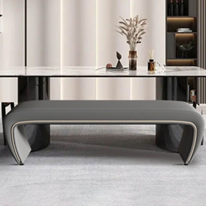 Modern Rectangle Entryway Bench Solid Wood Seating Bench with Upholstered Clearhalo 'Benches' 'Chairs & Seating' 'furn' 'furn_benches' 'Furniture' 'Living Room Furniture' 1200x1200_bd2a0b95-a61e-4b16-9a30-ddb1582448b0