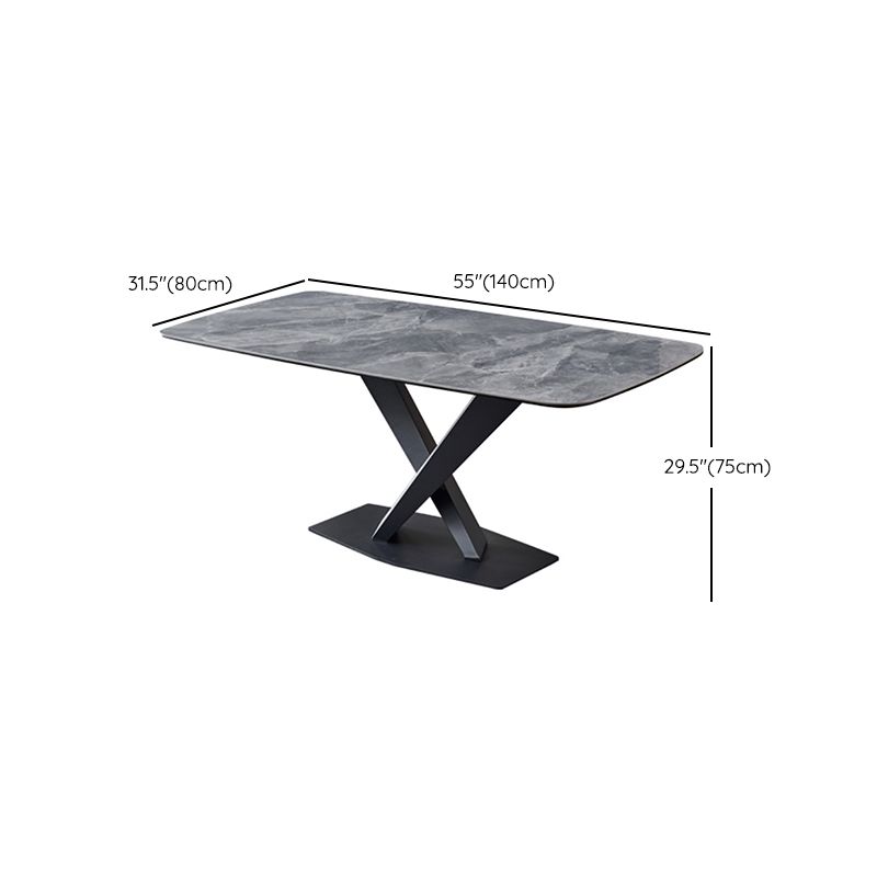 Glanzende grijze glamour eettafel set 1/2/5/7 stukken dinette ingesteld voor thuis