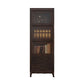 Mid-Century Modern Side Cabinet Square Accent Cabinet with Brown Clearhalo 'Cabinets & Chests' 'cabinets_chests' 'furn' 'furn_cabinets_chests' 'Furniture' 'Living Room Furniture' 1200x1200_bd2b1c00-a81b-4643-b8a7-9ed7f16b2916