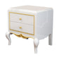 Traditional Bedside Cabinet Solid Wood Bed Nightstand with Legs