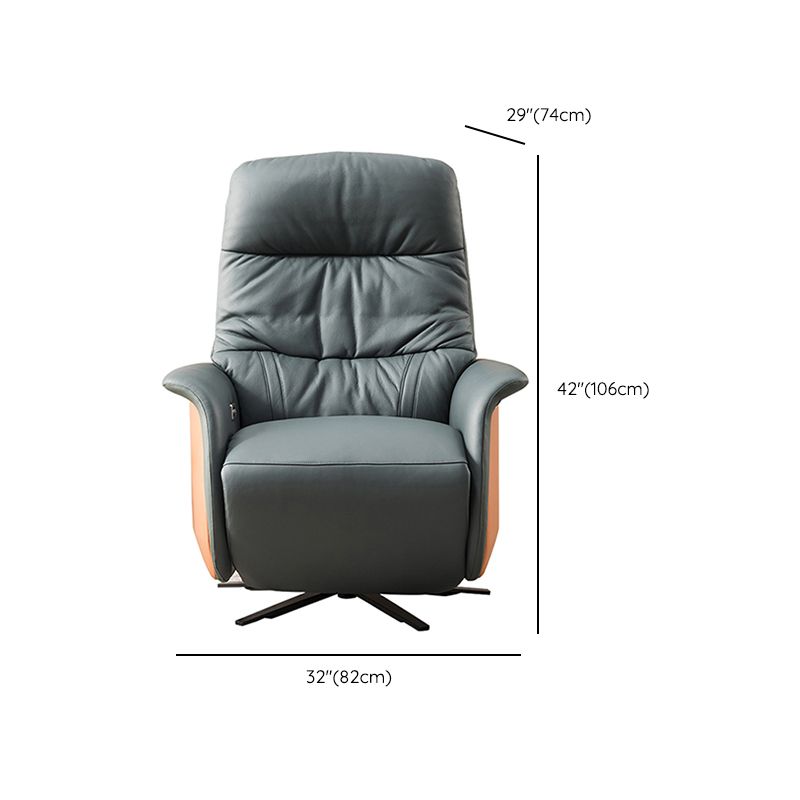 Scandinavian Swivel Base Standard Recliner Single Recliner Chair Clearhalo 'Chairs & Seating' 'furn' 'furn_recliners' 'Furniture' 'Living Room Furniture' 'Recliners' 1200x1200_bd2b4ce1-f5df-48ff-8f3e-44f8d3f53c1b