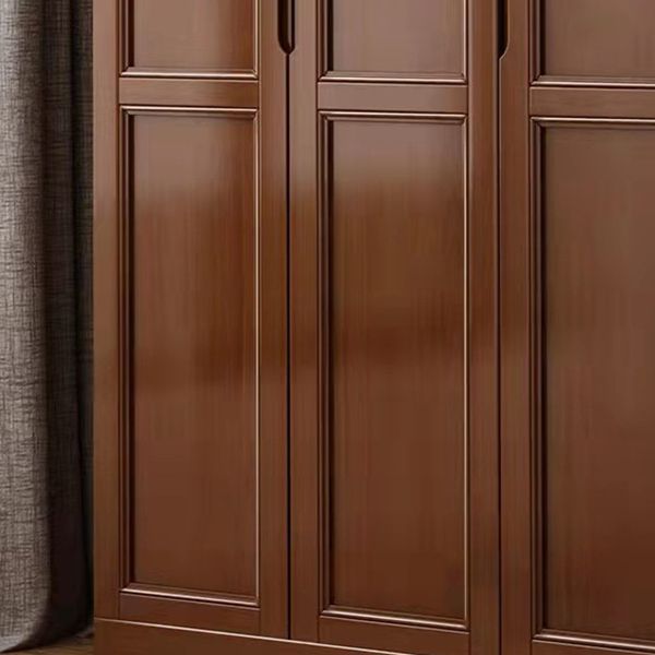 Matte Finish Cabinet for Bedroom Traditional Rubberwood Storage Cabinet Clearhalo 'Armoires & Wardrobes' 'armoires_wardrobes' 'Bedroom Furniture' 'furn' 'furn_armoires_wardrobes' 'Furniture' 1200x1200_bd2c1a3a-53d3-4e5e-babc-0d5dfb009e50