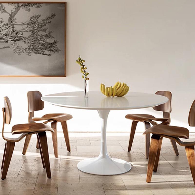 Stone Top Dining Table Modern Round Table with Pedestal Base Clearhalo 'Dining Tables & Seating' 'Dining Tables' 'dining_table' 'furn' 'furn_dining_table' 'Furniture' 'furniture_dining_table' 'Kitchen & Dining Furniture' 'kitchen' 'kitchen_dining_table' 1200x1200_bd2c90cd-ebe3-4e9b-bed1-aba9a5e44686