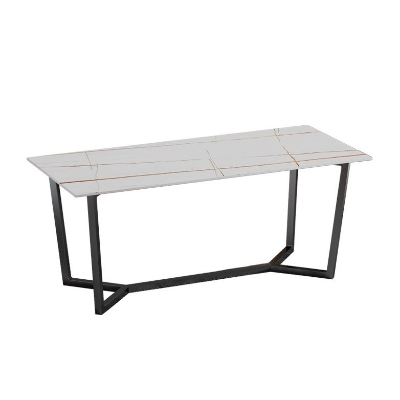 Modern Rectangle Stone Table Set 1/2/7 Pieces Dining Set for Kitchen Clearhalo 'Dining Room Sets' 'Dining Tables & Seating' 'dining_room_set' 'furn' 'furn_dining_room_set' 'Furniture' 'Kitchen & Dining Furniture' 1200x1200_bd2ced27-74f6-4f97-ad88-cd4c51830b19