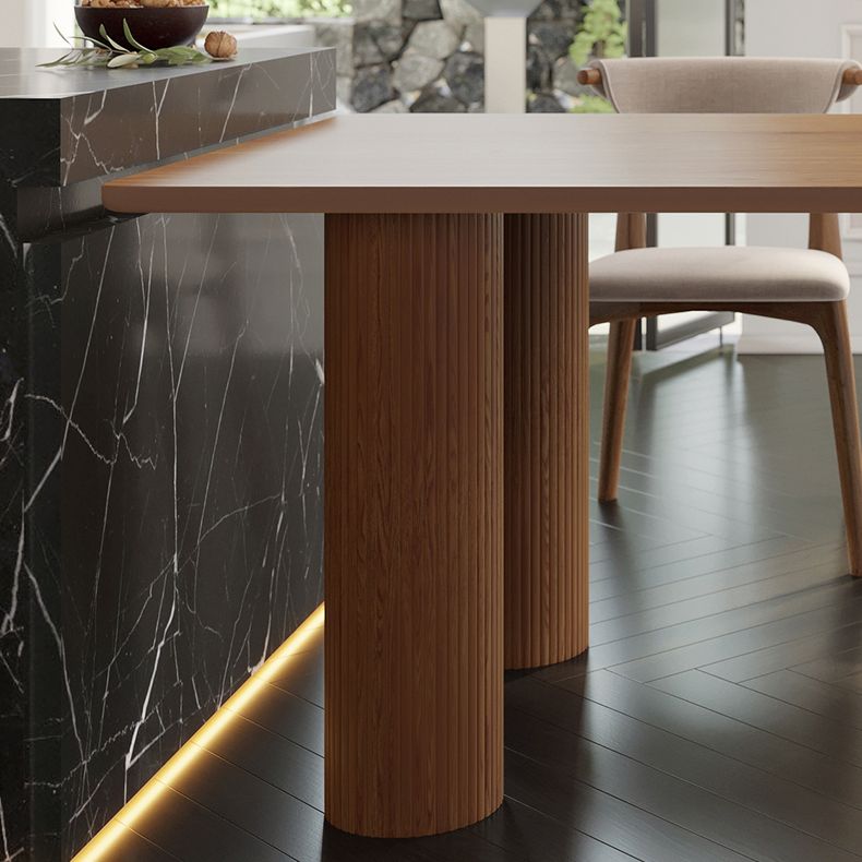 Solid Wood Modern Free Form Dining Table Wood Top Table for Dining Room Clearhalo ' dining_table' 'Dining Tables & Seating' 'Dining Tables' 'furn' 'furn_dining_table' 'Furniture' 'furniture_dining_table' 'Kitchen & Dining Furniture' 'kitchen&dining_furn' 'kitchen' 'kitchen_dining_table' 1200x1200_bd2d3fb7-6c53-485a-bc23-5cc3388b34f4