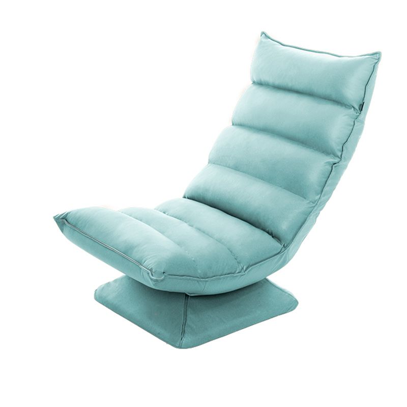 Reclinabile a wingback contemporaneo in metallo girevole colore solido reclinabile