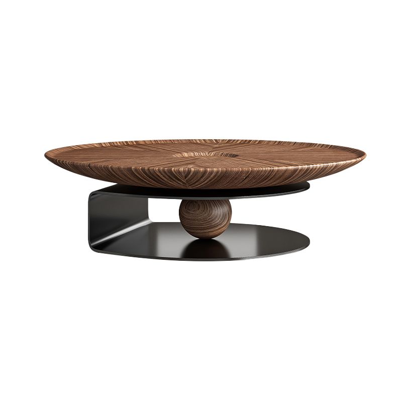 No Distressing Pedestal Coffee Table Modern Round Bunching Tables