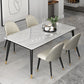 Glam Style Sintered Stone Dining Set Round 1/4/5/7 Pieces Dining Set
