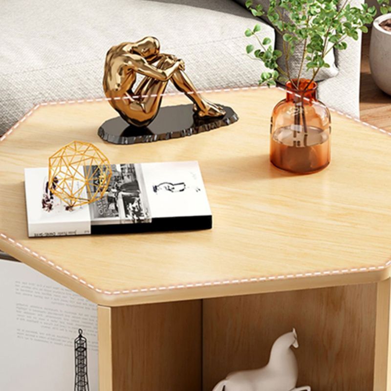 Modernism Simple Geometric Coffee Cocktail Table with Storage Clearhalo 'Coffee & Accent Tables' 'Coffee Tables' 'coffee_tables' 'furn' 'furn_coffee_tables' 'Furniture' 'Living Room Furniture' 1200x1200_bd315d2f-515e-43f8-bfe3-99db5e969b88