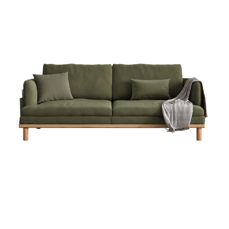 Velvet Sofa 35 "W Recessed Arm Sofa with Storage for Living Room Clearhalo 'furn' 'furn_sofas' 'Furniture' 'furniture_sofas' 'kitchen' 'kitchen_sofas' 'Living Room Furniture' 'Sofa' 'sofas' 1200x1200_bd328a65-0259-4a94-81af-c5ec587f04c6