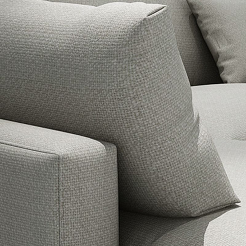 Square Arm Sectional for Living Room with Pillowed Back Cushions Clearhalo 'furn' 'furn_sectionals' 'Furniture' 'furniture_sectionals' 'Living Room Furniture' 'Sectionals' 1200x1200_bd32b5ca-c315-47d4-b018-439b9f37ecb1