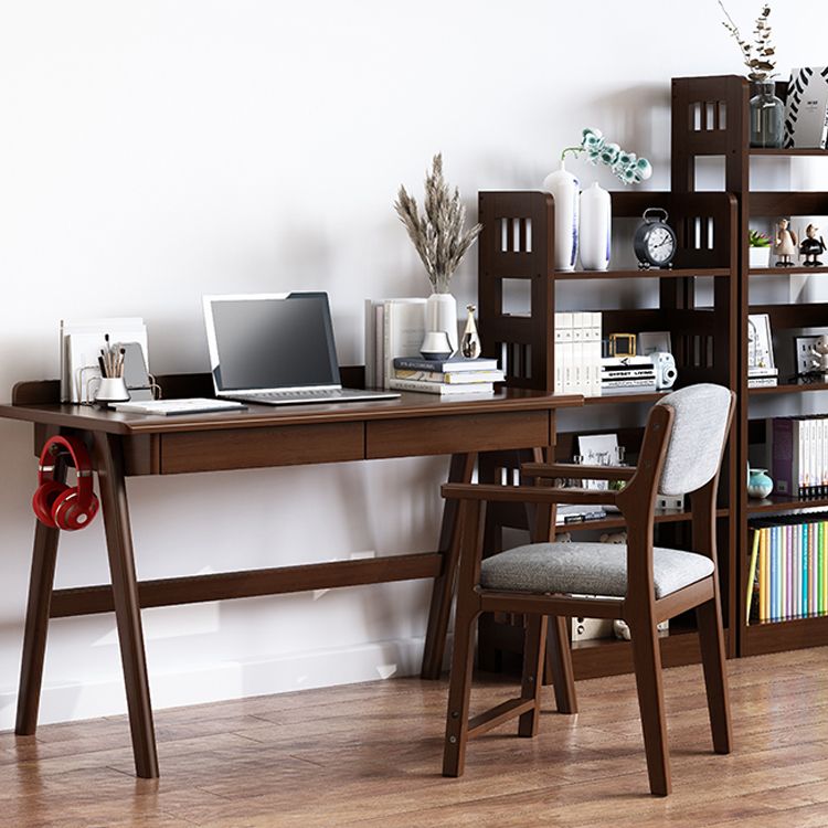 Contemporary Style Wooden Dining Chair Open Back Dining Arm Chairs for Kitchen Clearhalo ' kitchen&dining_furn' 'Dining Chairs' 'Dining Tables & Seating' 'dining_chair' 'furn' 'furn_dining_chair' 'Furniture' 'furniture_dining_chair' 'Kitchen & Dining Furniture' 'kitchen' 1200x1200_bd36d6f2-9b93-44ff-b206-0b33e3dc8551