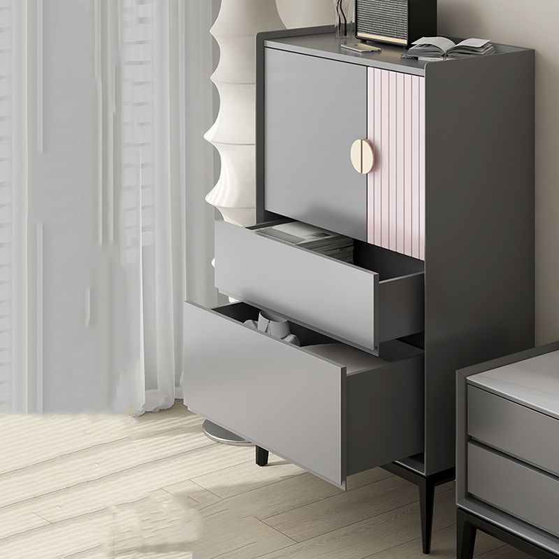 Modern Vertical Storage Chest with Soft-Close Drawers for Home Clearhalo 'Bedroom Furniture' 'Dressers & Chests' 'dressers_chests' 'furn' 'furn_dressers_chests' 'Furniture' 1200x1200_bd380526-19fb-40eb-a695-15e902143bfd