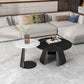 Glam Table basse ronde sur pied / 3 pieds en ardoise