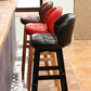 Modern Armless Backrest Counter Stool Wood Cashier Bar Stool with Cushion and Pedal Clearhalo 'Bar Furniture' 'Bar Stools' 'bar_stools' 'furn' 'furn_bar_stools' 'furniture_bar_stools' 'Kitchen & Dining Furniture' 'kitchen&dining_furn' 'kitchen' 'kitchen_furn' Furniture' 1200x1200_bd3992a7-1d92-49ed-b051-cd6d8907ed02