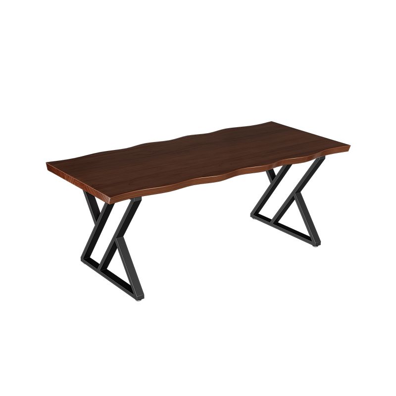 Industrial Dinette Set 1/2 Pieces Solid Wood and Metal Dining Table Set Clearhalo 'Dining Room Sets' 'Dining Tables & Seating' 'dining_room_set' 'furn' 'furn_dining_room_set' 'Furniture' 'Kitchen & Dining Furniture' 1200x1200_bd3a5fb4-d1c0-4907-bbee-532488787025